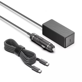 140W USB-C autolader zwart met losse USB-C kabel