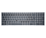 HP Zbook 15 G5/G6 Toetsenbord BE AZERTY met zilver frame