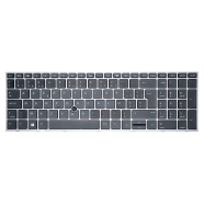 HP Zbook 15 G5/G6 Toetsenbord BE AZERTY met zilver frame