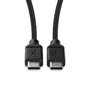 USB-C naar USB-C kabel 60 watt 1 meter zwart